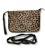 Pochette Zip in Vera Pelle Cavallino