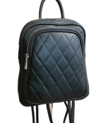 zaino imbottito nero fronte