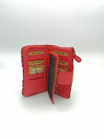 POFSS1401-89 Portafoglio lungo in Pelle Intrecciata effetto Vintage