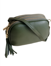 Carica l&#39;immagine nel visualizzatore di Gallery, Saponetta Tre Zip in Pelle Dollaro MADE IN TALY

