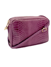 Carica l&#39;immagine nel visualizzatore di Gallery, Borsa Pochette Doppio zip con Tracolla MADE IN ITALY

