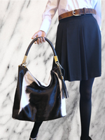 Hobo Bag Grande in Pelle di Cavallino