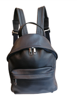 Zainetto Cerniera Blu in Vera Pelle Made in Italy