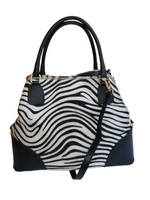 Borsa Grande 3 Scomparti in Vera Pelle tipo Cavallino Made In Italy