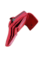 POFSS18-7507 Portafoglio trifold in Pelle Intrecciata effetto Vintage