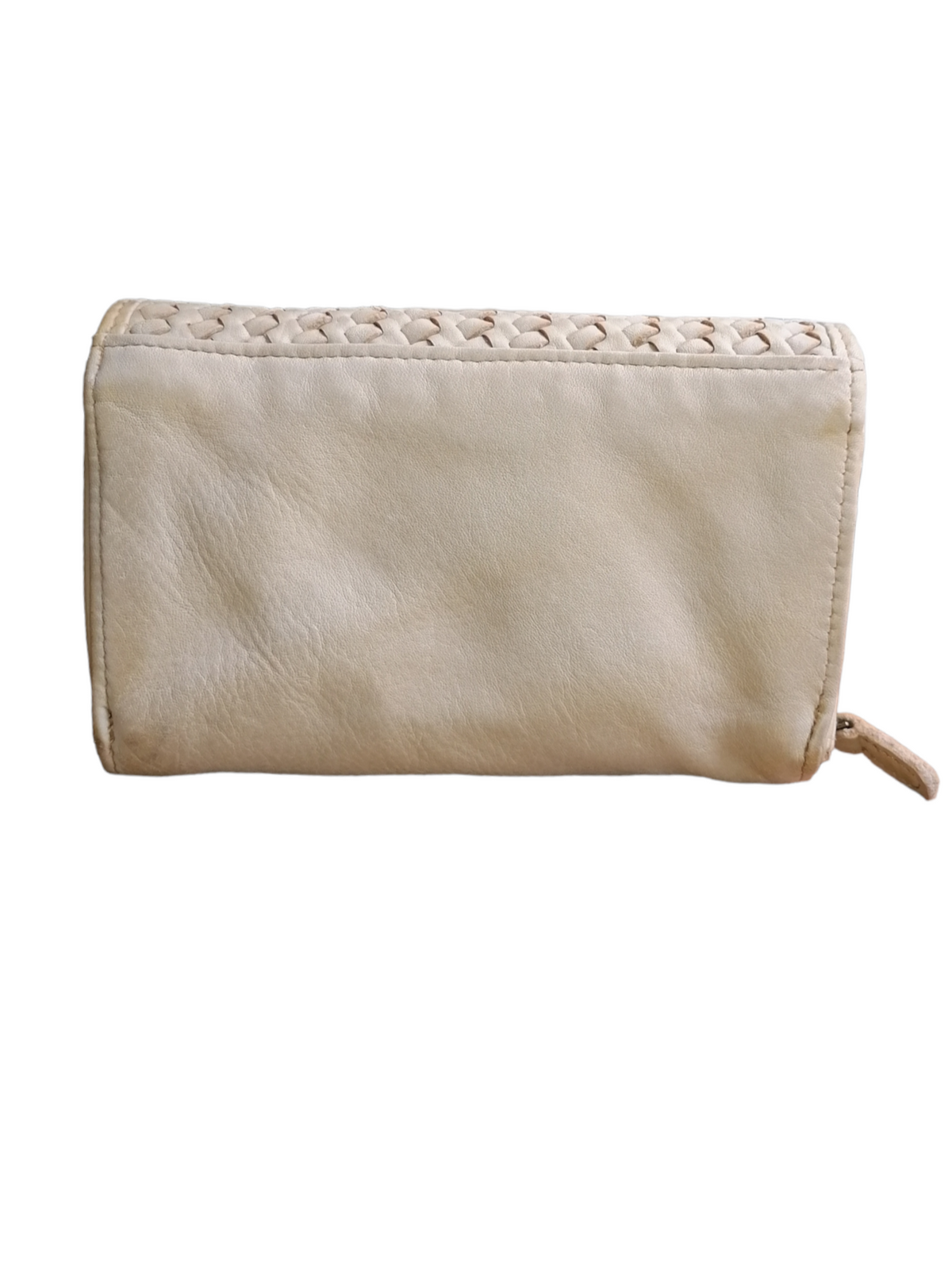 POFSS18-7506 Portafoglio Bifold in Pelle Intrecciata effetto Vintage
