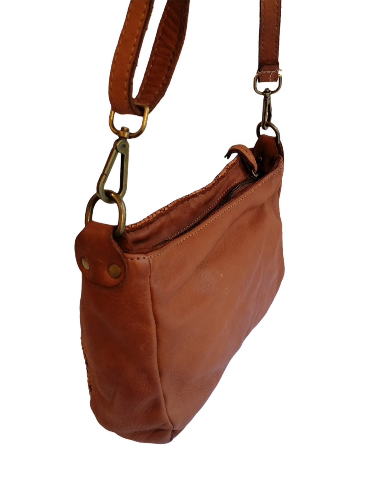 Borsa Tracollina in Pelle Intrecciata Sauvage Fine