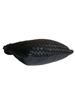 Tracolla Rettangolo 20x26 Intrecciata Vera Pelle Sauvage Vintage