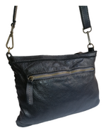 Tracolla Rettangolo 20x26 Intrecciata Vera Pelle Sauvage Vintage