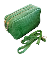 Carica l&#39;immagine nel visualizzatore di Gallery, Borsa Pochette Doppio zip con Tracolla MADE IN ITALY
