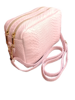 saponetta stampata pelle rosa chiara