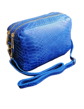Carica l&#39;immagine nel visualizzatore di Gallery, Borsa Pochette Doppio zip con Tracolla MADE IN ITALY
