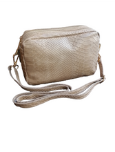 Carica l&#39;immagine nel visualizzatore di Gallery, Borsa Pochette Doppio zip con Tracolla MADE IN ITALY
