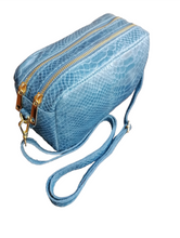 Carica l&#39;immagine nel visualizzatore di Gallery, Borsa Pochette Doppio zip con Tracolla MADE IN ITALY

