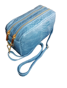 Borsa Pochette Doppio zip con Tracolla MADE IN ITALY