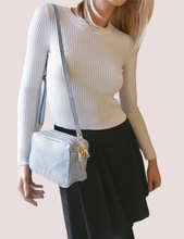 Carica l&#39;immagine nel visualizzatore di Gallery, Borsa Pochette Doppio zip con Tracolla MADE IN ITALY
