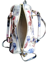 Bauletto Cilindrico in Vera Pelle Fantasia Fiori