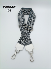 Carica l&#39;immagine nel visualizzatore di Gallery, Tracolla Larga 5cm Ricamo Regolabile in Tessuto / Nylon
