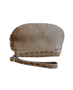 pochette stampata beige m
