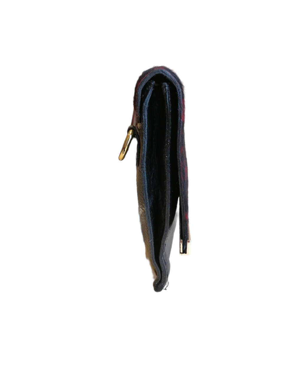 clutch nero rosso side