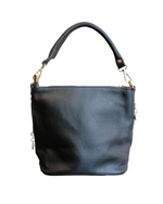 Secchiello con Tracolla in Vera Pelle tipo Cavallino Made In Italy