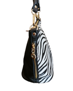 Secchiello con Tracolla in Vera Pelle tipo Cavallino Made In Italy