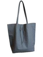 Tote Bag Grande in Vera Pelle Verniciata Made In Italy