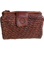 Portafoglio in Pelle Intrecciata Sauvage POFSS93