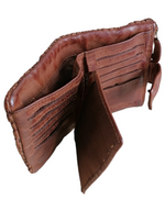 Portafoglio in Pelle Intrecciata Sauvage POFSS93