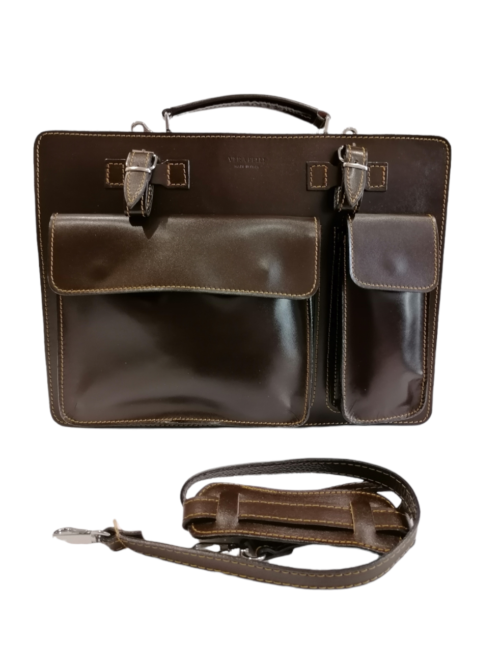 Borsa da Lavoro Cartella 24 ore in Vera Pelle Stock Vera Pelle