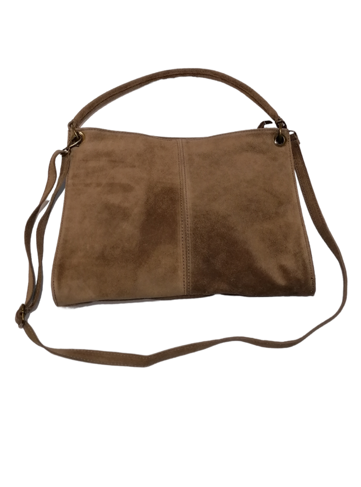 Borsa Hobo in Vera Pelle Scamosciata